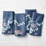 Embroidered Blossom Napkins, Set of 4