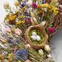 Spring Floral Nest Live Wreath, 22&quot;