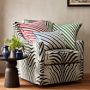 Painted Stripe Silk Pillow Cover