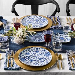 Marlo Thomas x Williams Sonoma Blue Floral Appetizer Plates, Set of 4