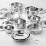 Ruffoni Opus Prima Hammered Stainless Steel 16-Piece Cookware Set