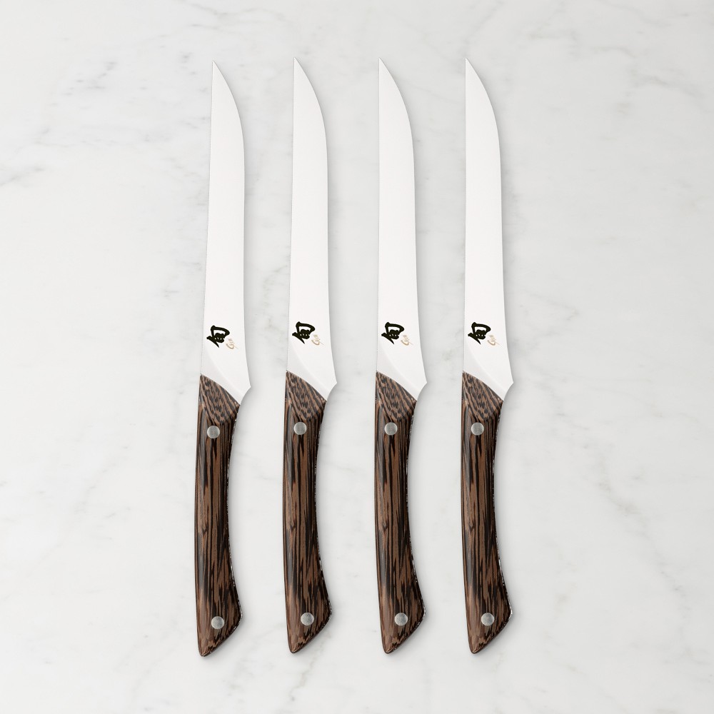Shun Shima Natural Steak Knives, Set of 4