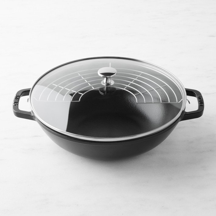 Staub Enameled Cast Iron Perfect Pan Wok, 12"