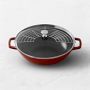 Staub Enameled Cast Iron Perfect Pan Wok, 12", Cranberry