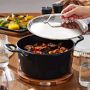 All-Clad Enameled Cast Iron Dutch Oven with Trivet, 6-Qt.