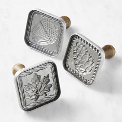 Nordic Ware Fall 3D Cookie Stamps, Set of 3