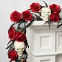 Spooky Soir&#233;e Halloween UV Protected Pre-Lit Faux Wreath &amp; Garland