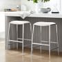 Dessau Upholstered Backless Counter &amp; Bar Stool