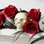 Spooky Soir&#233;e Halloween UV Protected Pre-Lit Faux Wreath &amp; Garland