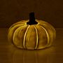 Outdoor Pre-Lit Faux Pumpkins