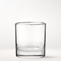 Silver Rim Double Old-Fashioned Glasses, Set of 4