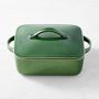 Essential Covered Square Baker, 9" x 9", Green