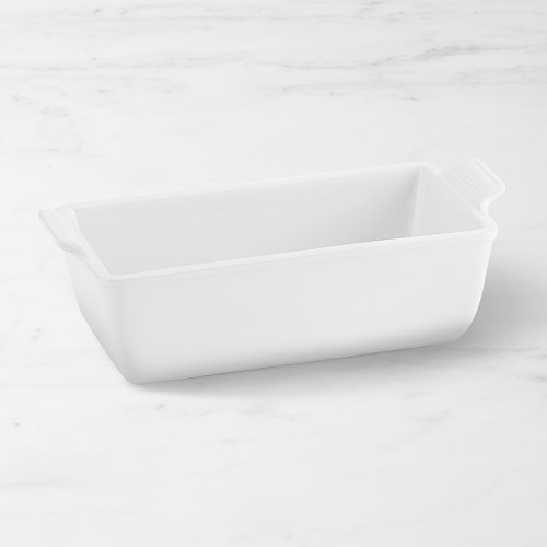 Le Creuset Heritage Stoneware Loaf Pan, Small, White