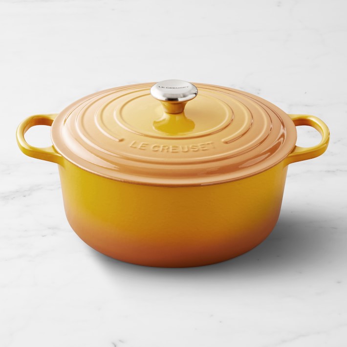 Le Creuset Signature Enameled Cast Iron Round Dutch Oven, Size: 7 1/4-Qt., Color: Nectar
