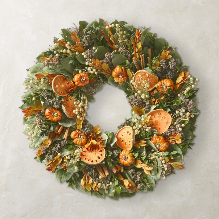 Quince & Cinnamon Stick Wreath, 18"