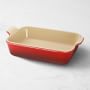 Le Creuset Heritage Stoneware Rectangular Dish 7" X 10 1/2", Red