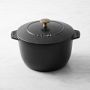 Staub Enameled Cast Iron Demi French Oven, 3 1/4-Qt., Black