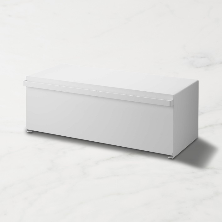 Yamazaki Home Tower Wide Bread Box, White