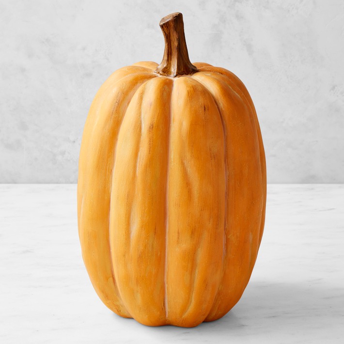 OPEN BOX: Outdoor Pre-Lit Faux Pumpkins, Orange