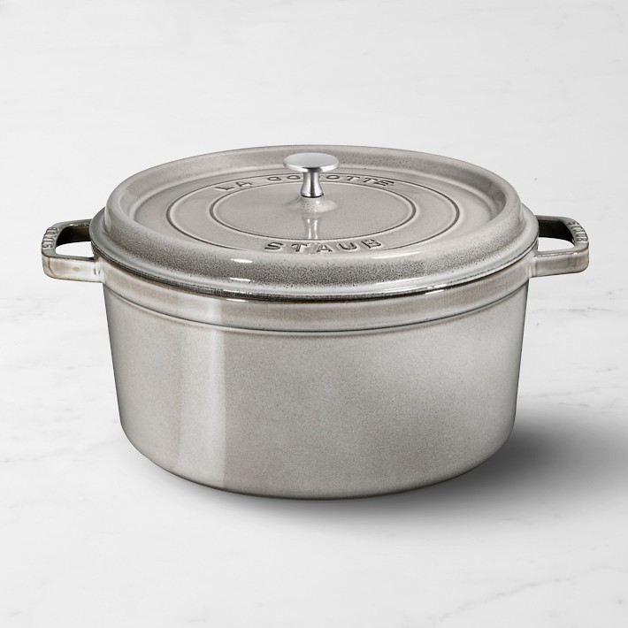 Staub Enameled Cast Iron Round Dutch Oven - 9 qt - Graphite