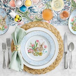 Garden Flowers Salad Plates, Set of 4
