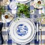 Pillivuyt French Toile Porcelain Salad Plates