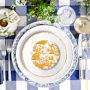 Pillivuyt French Toile Porcelain Salad Plates