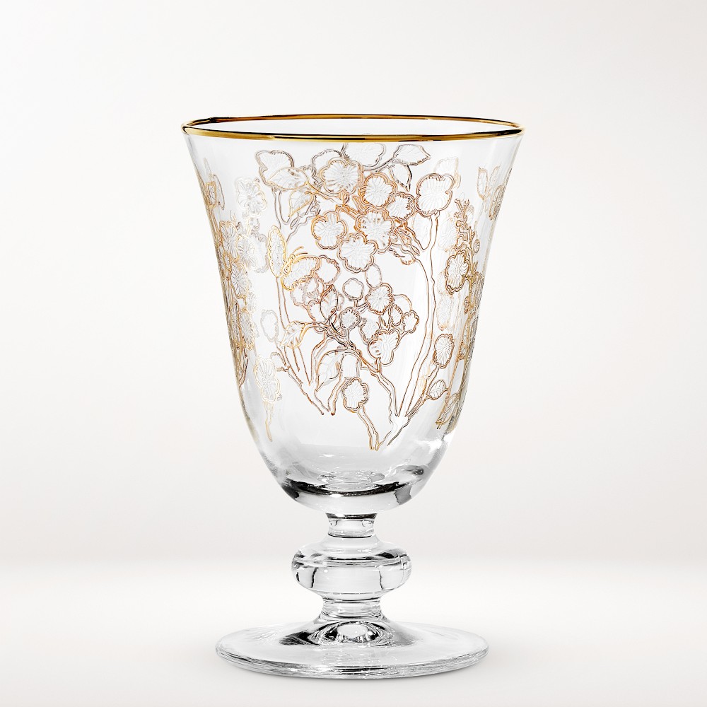 Cherry Blossom Goblets, Set of 4