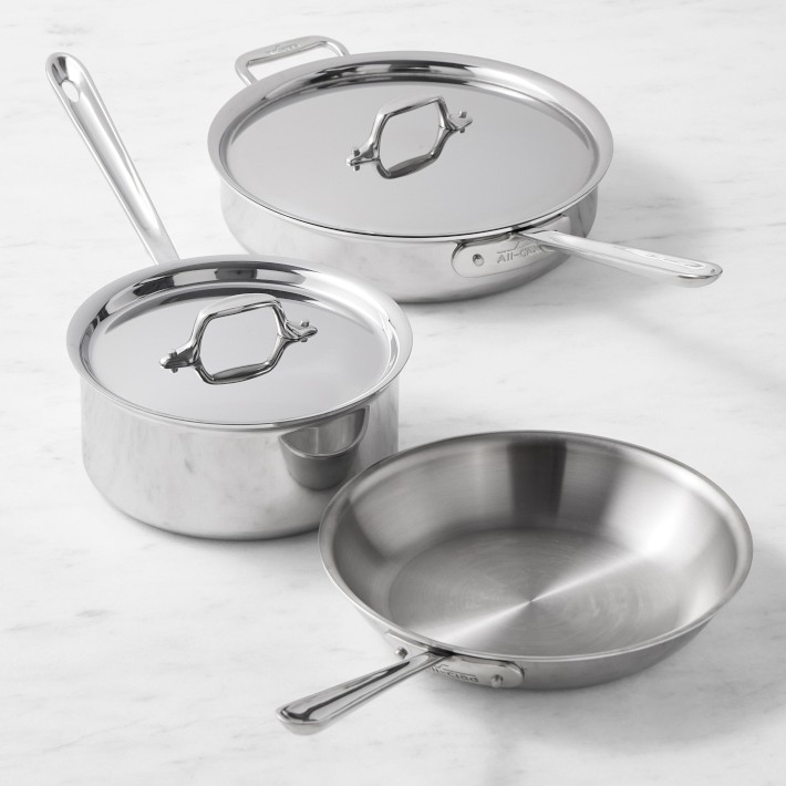 All-Clad d3® Tri-Ply Stainless-Steel 5-Piece Cookware Set