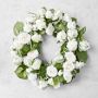 UV Protected Garden Lattice Faux Wreath, 26&quot;