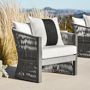 Pasadena Outdoor Metal Club Chair