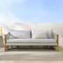 Pasadena Outdoor Teak and Rope Sofa (76&quot;)