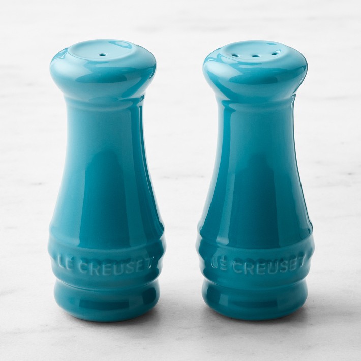 Le Creuset Salt & Pepper Shakers, Carribean