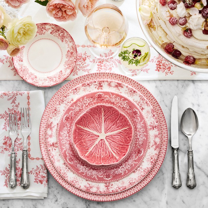 English Floral Geo Charger