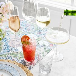 Williams Sonoma Reserve Optic Champagne Flutes