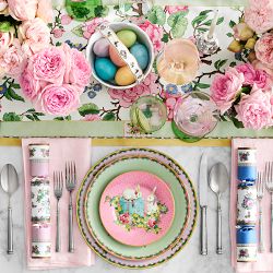 Canton Rose Floral Table Runner