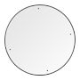Gramercy Round Mirror, Bronze