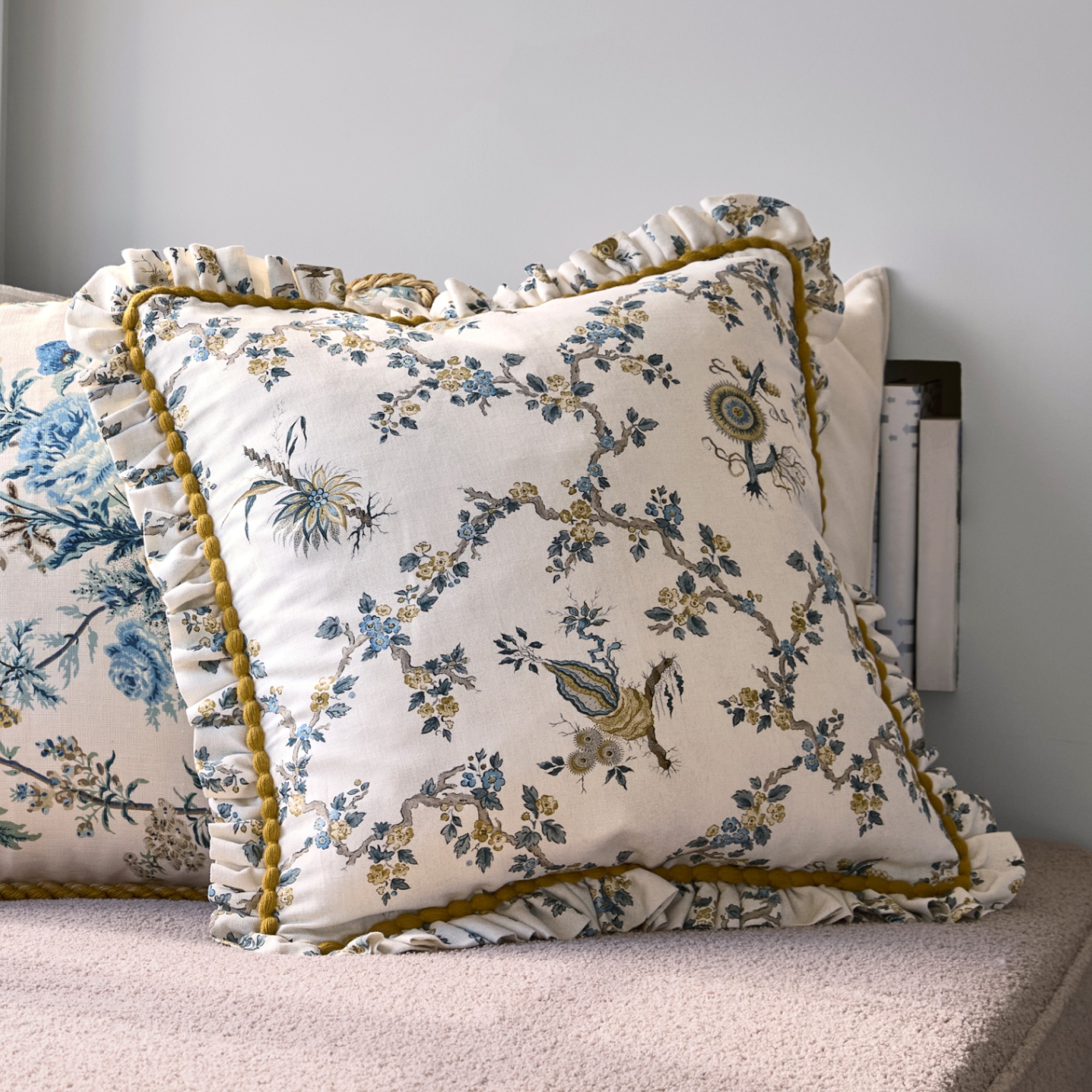 Sanderson x Giles Deacon Trelliage Pillow Cover