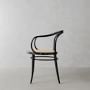 Ton 30 Caned Dining Armchair, Black