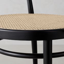 Ton 30 Caned Dining Armchair, Black