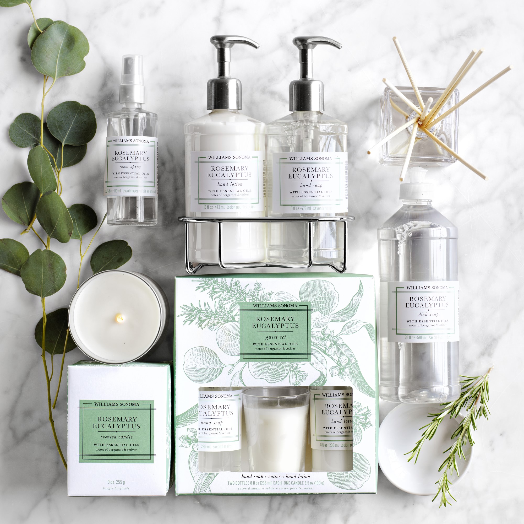 Williams Sonoma Rosemary Eucalyptus Essential Oils Collection