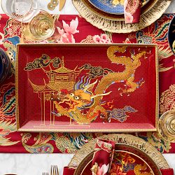 Lunar Dragon Large Rectangular Platter