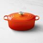 Le Creuset Signature Enameled Cast Iron Oval Dutch Oven, 6 3/4-Qt., Flame