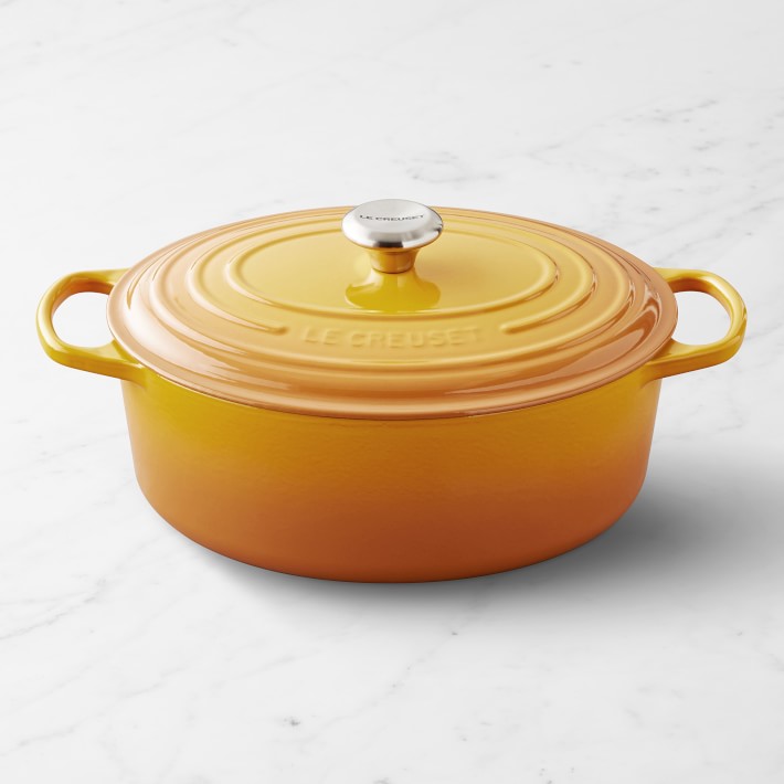 Le Creuset Signature Enameled Cast Iron Oval Dutch Oven, Nectar, 6 3/4 Qt