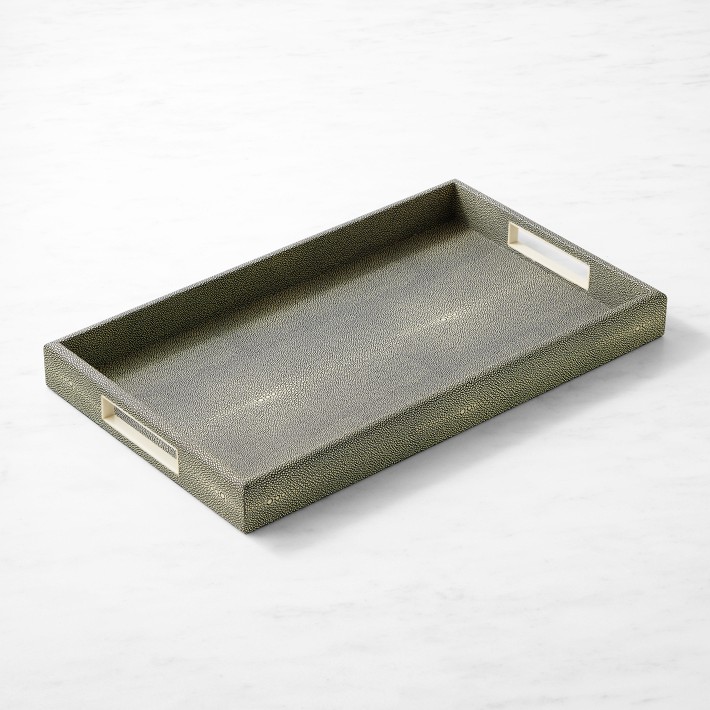 Faux Shagreen Tray