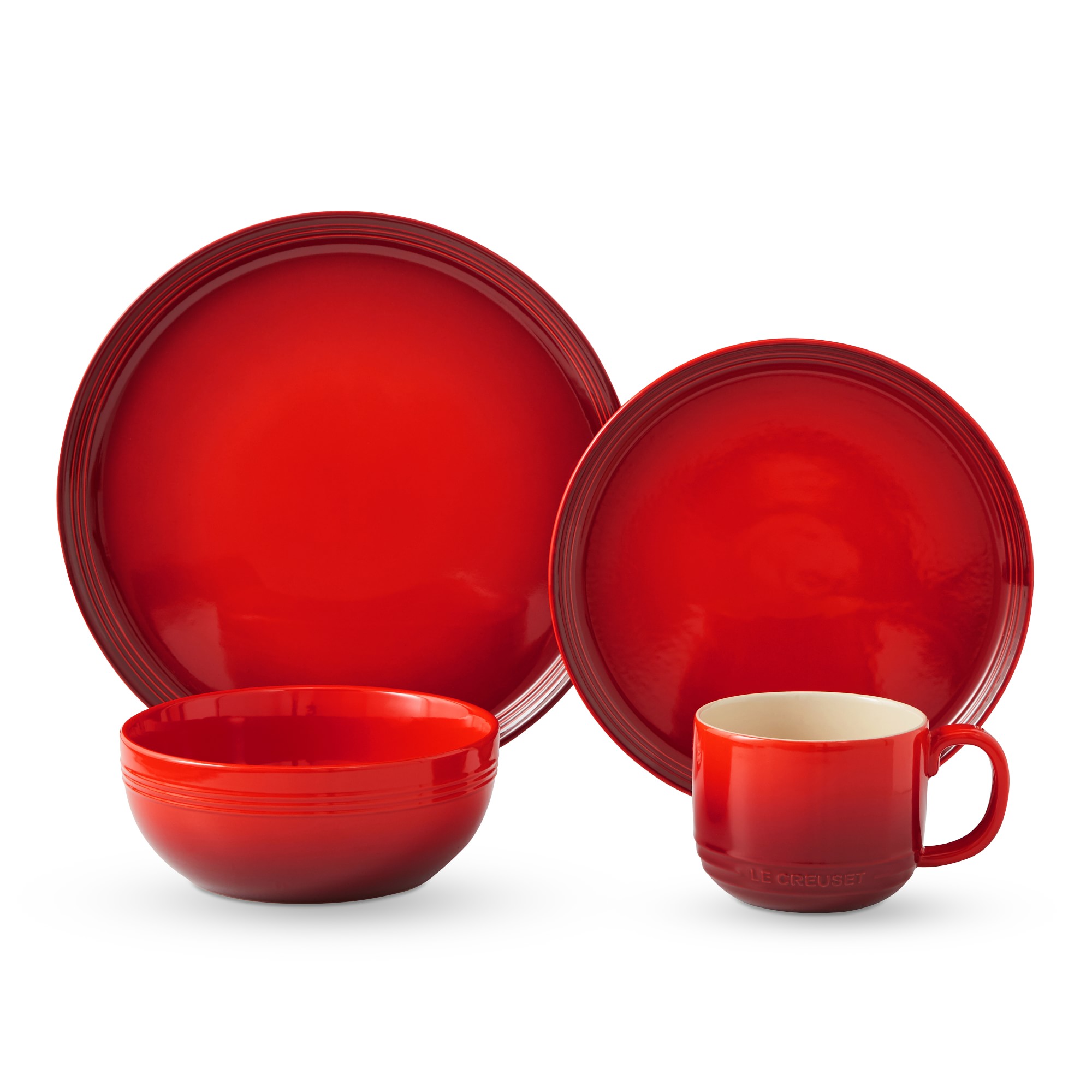 Le Creuset San Francisco Coupe 16-Piece Dinnerware Set