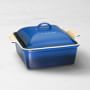 Le Creuset Stoneware Heritage Covered Square Baker, 4-Qt., Lapis