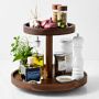 Hold Everything 2-Tiered Lazy Susan, Large, Walnut Finish, 15"