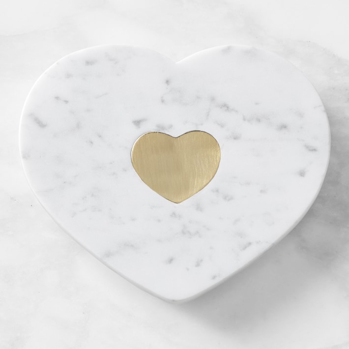 Heart TrivetMarble and Brass