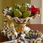 MacKenzie-Childs Courtly Check Ceramic Compote